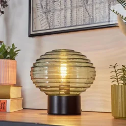 Gualtar Lampe à poser Noir, 1 lumière