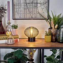 Gualtar Lampe à poser Noir, 1 lumière