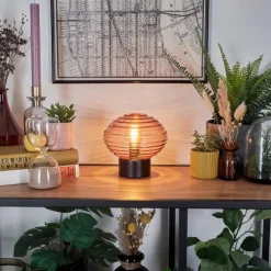 Gualtar Lampe à poser Noir, 1 lumière