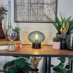 Gualtar Lampe à poser Noir, 1 lumière