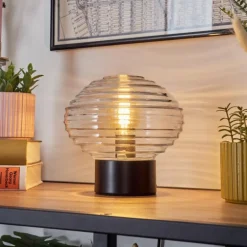 Gualtar Lampe à poser Noir, 1 lumière