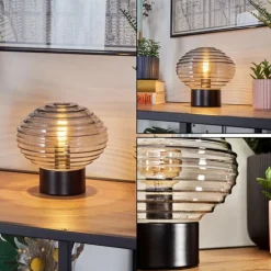 Gualtar Lampe à poser Noir, 1 lumière
