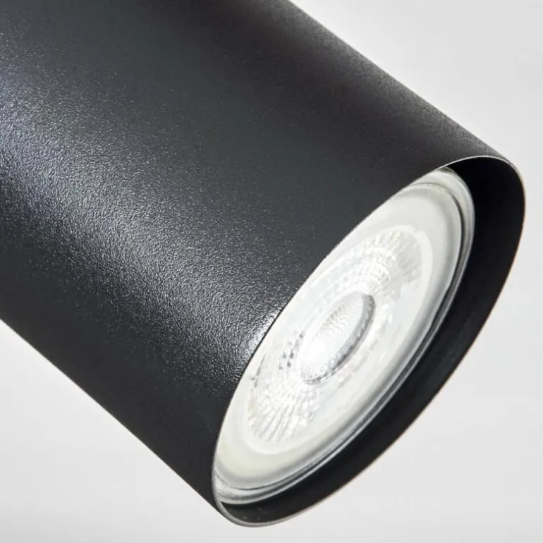 Guardais Plafonnier Brun, Couleur bois, Noir, 3 lumières