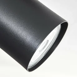 Guardais Plafonnier Brun, Couleur bois, Noir, 4 lumières