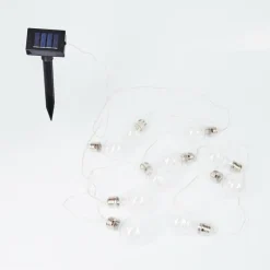 guirlande lumineuse solaire Markhus LED Transparent, 10 lumières