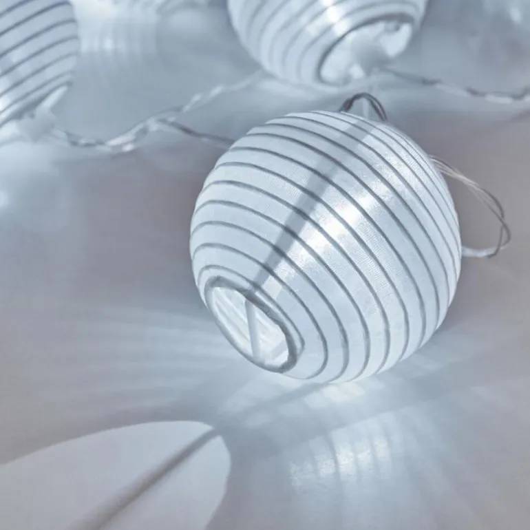 Guirlande solaire Redding LED Blanc, 10 lumières