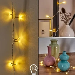 Guirlande Sondrio LED, 10 lumières