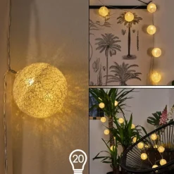 Guirlande Sondrio LED, 20 lumières