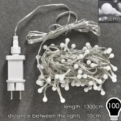 Guirlande Sondrio LED, 100 lumières
