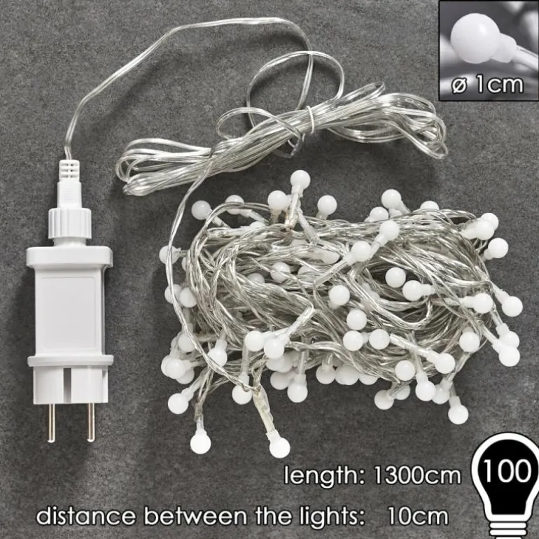 Guirlande Sondrio LED, 100 lumières
