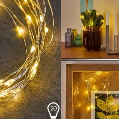 Guirlande Sondrio LED, 20 lumières