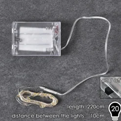 Guirlande Sondrio LED, 20 lumières