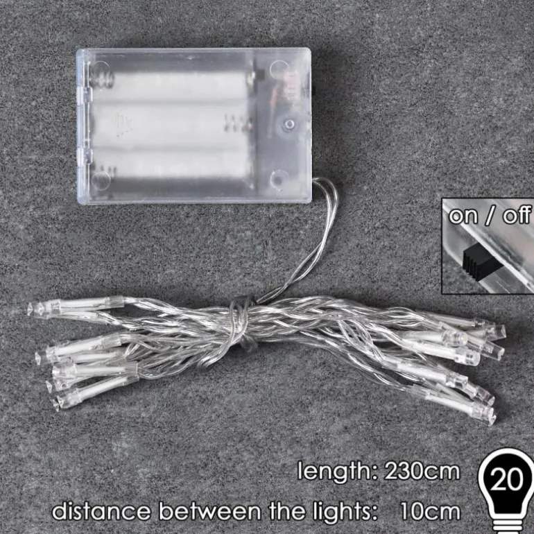 Guirlande Sondrio LED, 20 lumières
