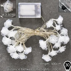 Guirlande Sondrio LED, 30 lumières