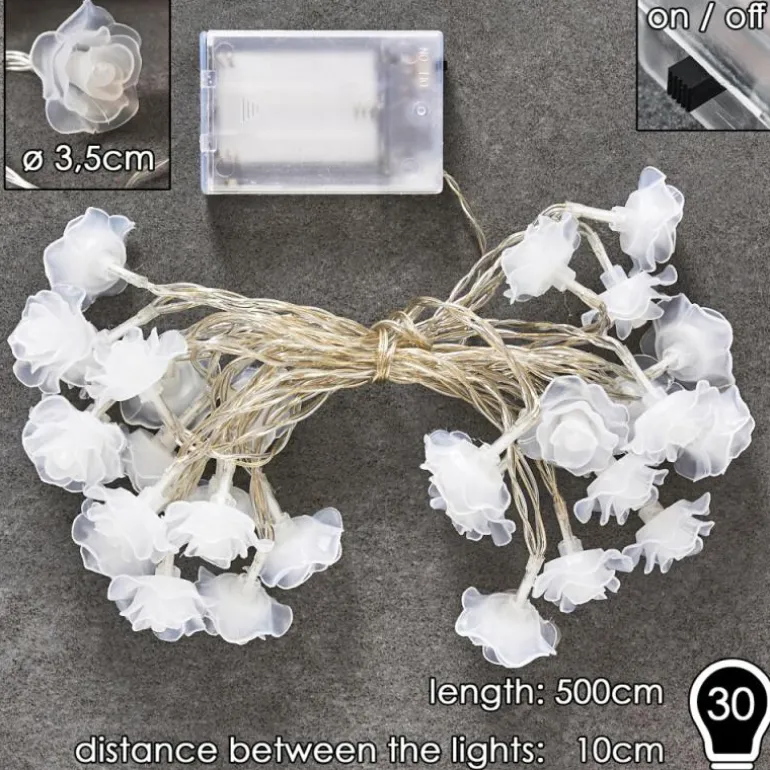 Guirlande Sondrio LED, 30 lumières