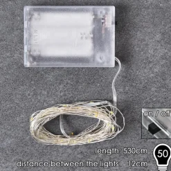 Guirlande Sondrio LED, 50 lumières
