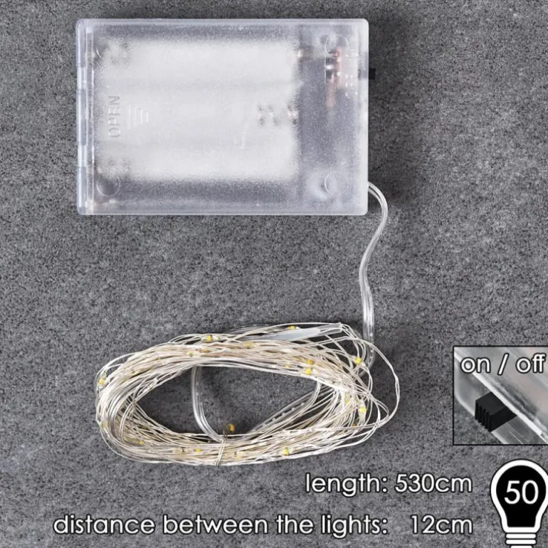 Guirlande Sondrio LED, 50 lumières
