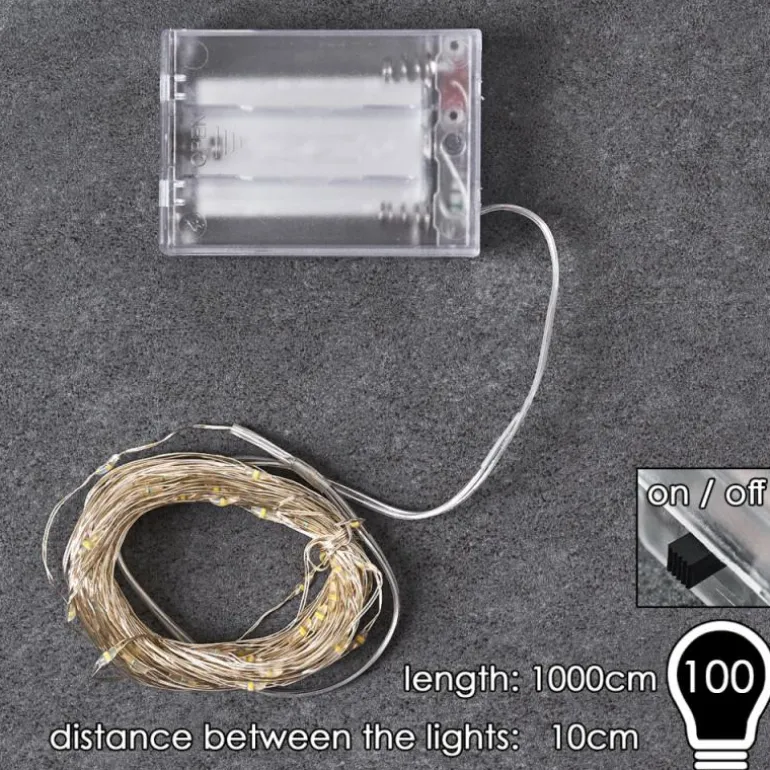 Guirlande Sondrio LED, 100 lumières