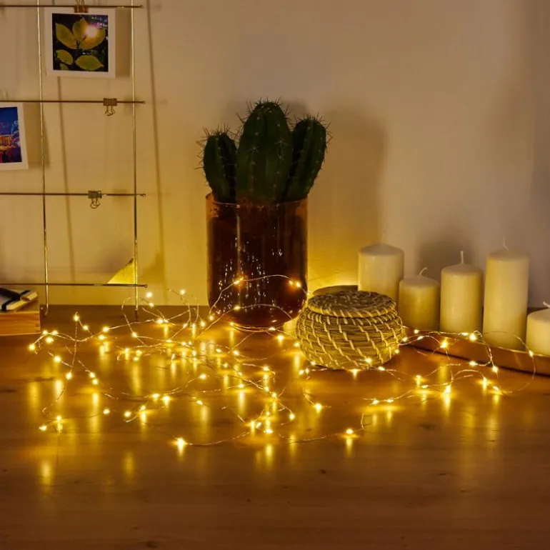 Guirlande Sondrio LED, 100 lumières