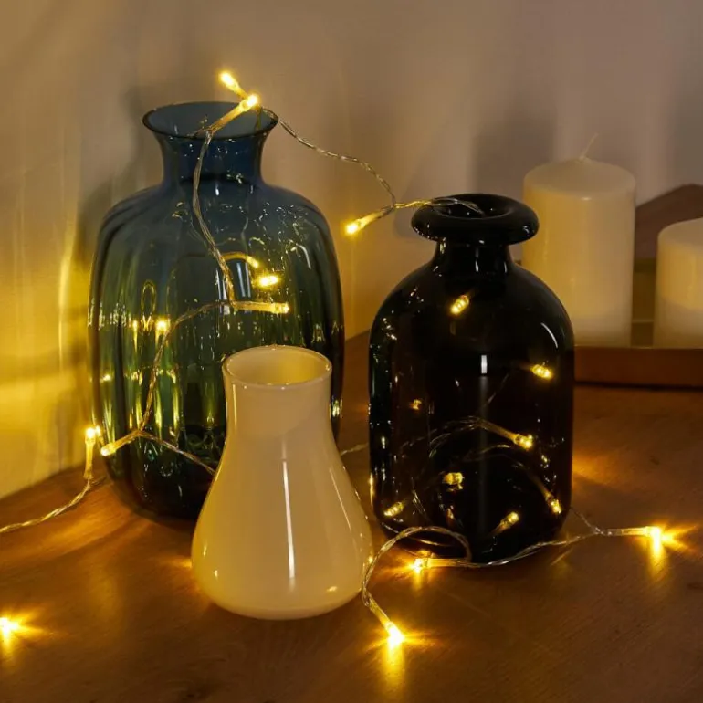 Guirlande Sondrio LED Blanc, 20 lumières