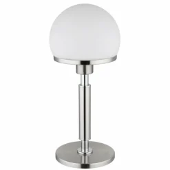 Haku Lampe à poser Luminaires Globo Lighting Chrome, Nickel mat, 1 lumière
