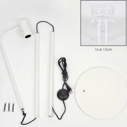 Hasvik Lampadaire Blanc, 1 lumière
