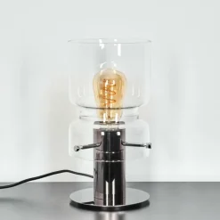 Hasvik Lampe de bureau, Lampe à poser, Liseuse Chrome, Noir, 1 lumière