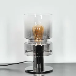 Hasvik Lampe de bureau, Lampe à poser, Liseuse Chrome, Noir, 1 lumière