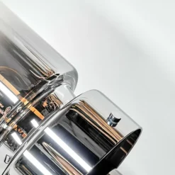 Hasvik Lampe de bureau, Lampe à poser, Liseuse Chrome, Noir, 1 lumière