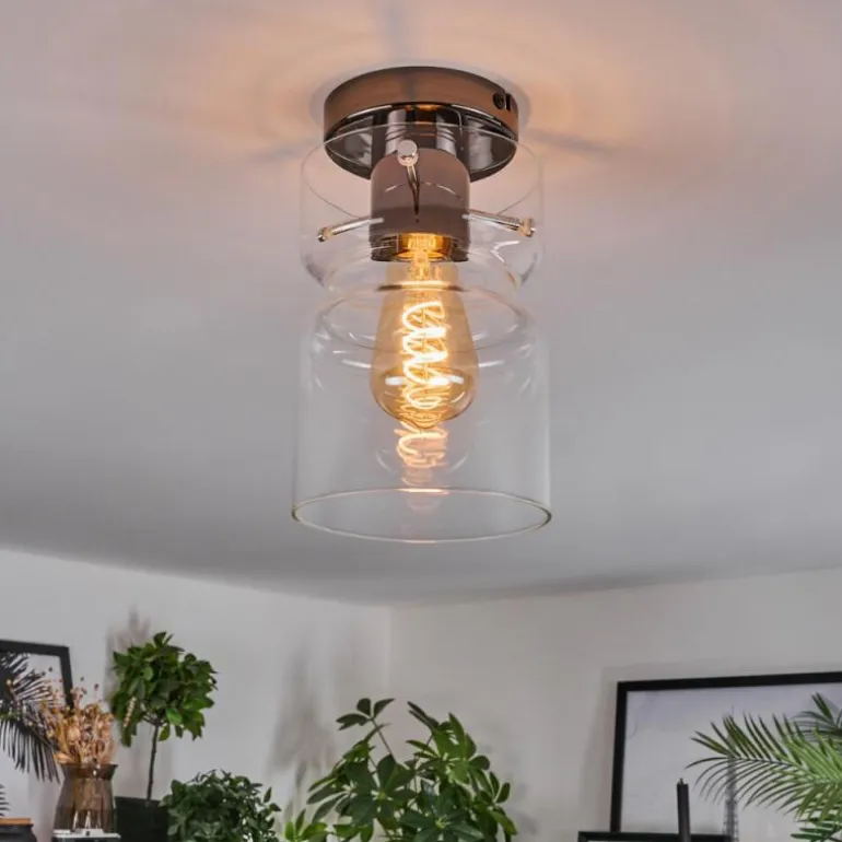 Hasvik Plafonnier, Spot de plafond Chrome, Fumée, 1 lumière