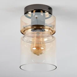 Hasvik Plafonnier, Spot de plafond Chrome, Fumée, 1 lumière
