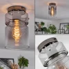Hasvik Plafonnier, Spot de plafond Chrome, Fumée, 1 lumière