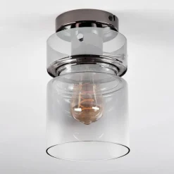 Hasvik Plafonnier, Spot de plafond Chrome, Fumée, 1 lumière
