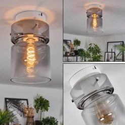 Hasvik Plafonnier, Spot de plafond Blanc, 1 lumière