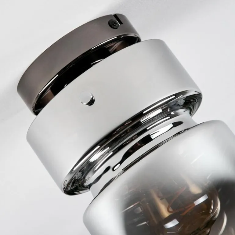 Hasvik Plafonnier, Spot de plafond Chrome, Fumée, 1 lumière