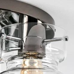 Hasvik Plafonnier, Spot de plafond Chrome, Noir, 3 lumières