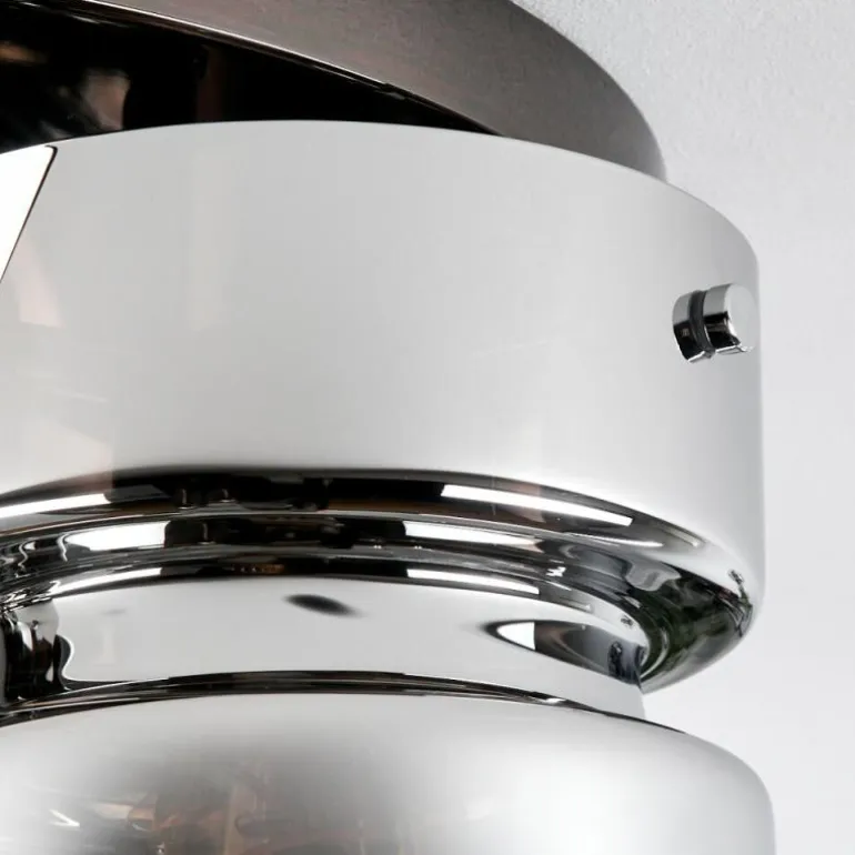 Hasvik Plafonnier, Spot de plafond Chrome, Noir, 3 lumières