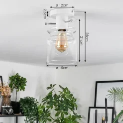 Hasvik Plafonnier, Spot de plafond Blanc, 1 lumière