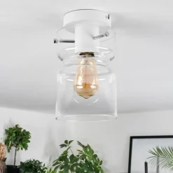 Hasvik Plafonnier, Spot de plafond Blanc, 1 lumière