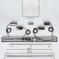 Hasvik Suspension, Suspension Clair, 4 lumières