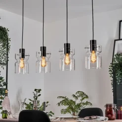 Hasvik Suspension, Suspension Clair, 4 lumières