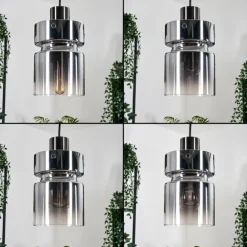 Hasvik Suspension, Suspension Chrome, Fumé, 4 lumières
