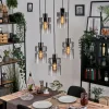 Hasvik Suspension, Suspension Chrome, Noir, 5 lumières