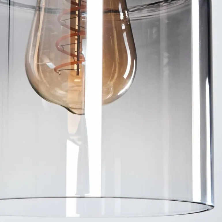 Hasvik Suspension, Suspension Chrome, Noir, 5 lumières