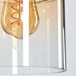 Hasvik Suspension, Suspension Chrome, Noir, 5 lumières
