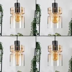 Hasvik Suspension, Suspension Noir, 5 lumières