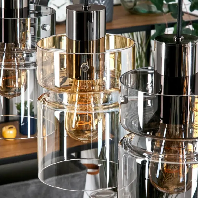 Hasvik Suspension, Suspension Noir, 5 lumières