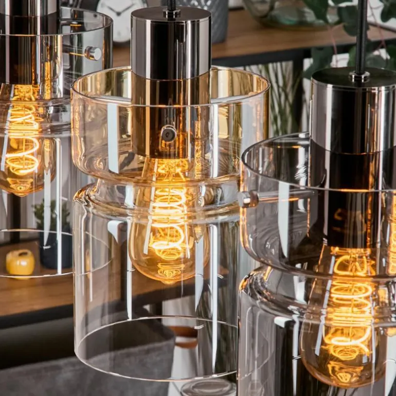 Hasvik Suspension, Suspension Noir, 5 lumières