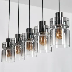 Hasvik Suspension, Suspension Noir, 5 lumières