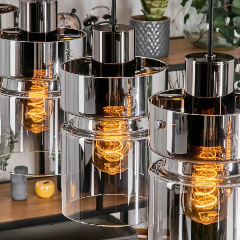 Hasvik Suspension, Suspension Noir, 5 lumières